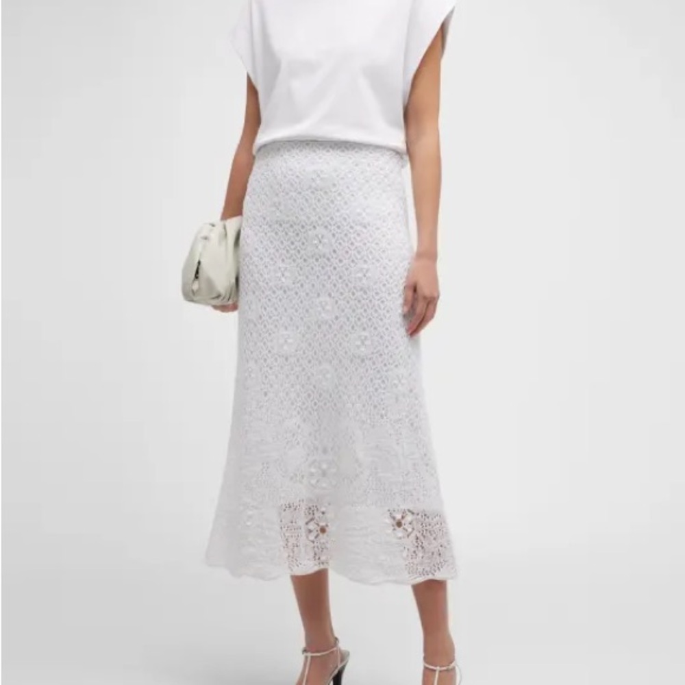 Vince Floral Lace Maxi Skirt